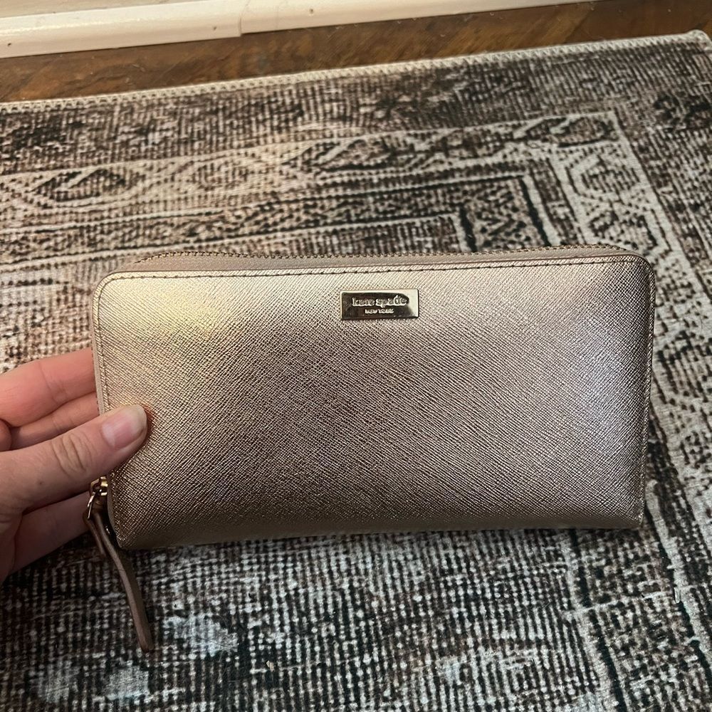 Kate Spade Rose Gold Large Wallet